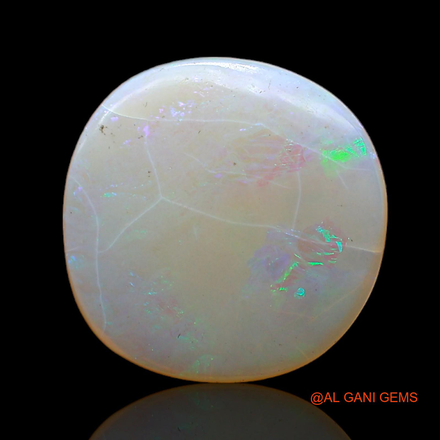 4.00 Cts Natural Australian Fire Opal Oval Cabochon Loose Gemstone For Jewelry 14x14x3 mm AC-560