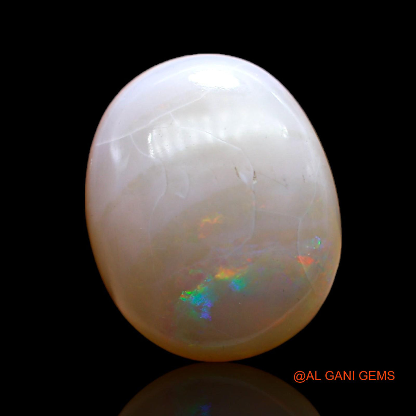 7.00 Cts Unheated Australian Fire Opal Loose Gemstone Oval Cabochon Natural 15x12x7 mm AC-562