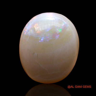 7.00 Cts Unheated Australian Fire Opal Loose Gemstone Oval Cabochon Natural 15x12x7 mm AC-562