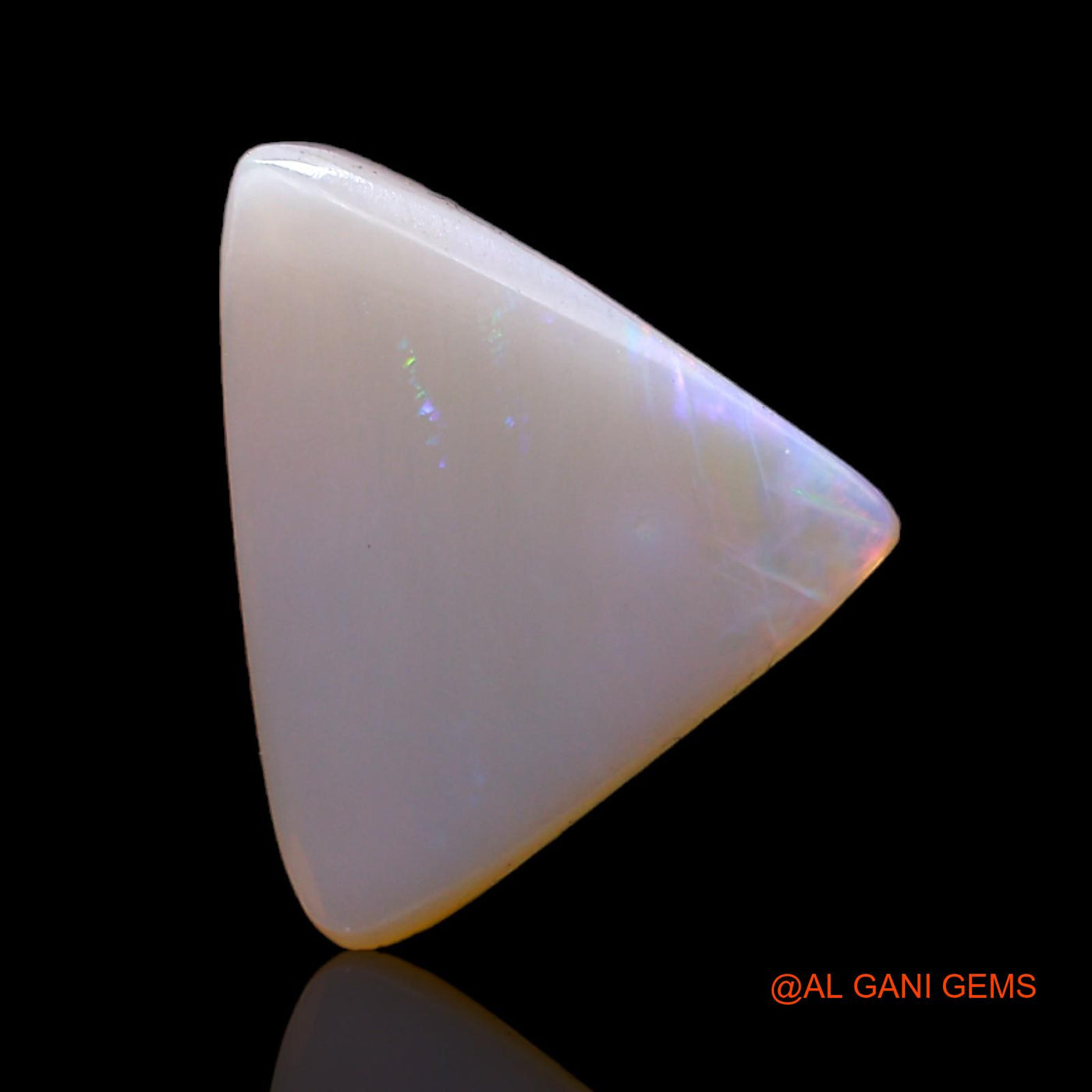 3.00 Cts Natural Australian Fire Opal Loose Gemstone Trillion Cabochon 14x13x2 mm AC-563