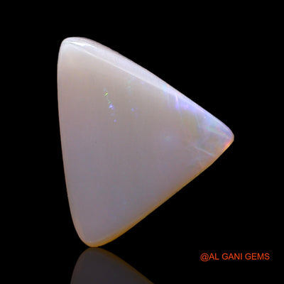 3.00 Cts Natural Australian Fire Opal Loose Gemstone Trillion Cabochon 14x13x2 mm AC-563