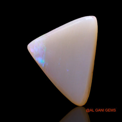 3.00 Cts Natural Australian Fire Opal Loose Gemstone Trillion Cabochon 14x13x2 mm AC-563