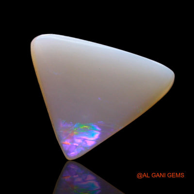 3.00 Cts Natural Australian Fire Opal Loose Gemstone Trillion Cabochon 14x13x2 mm AC-563