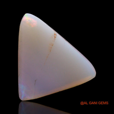 3.00 Cts Natural Australian Fire Opal Loose Gemstone Trillion Cabochon 14x13x2 mm AC-563