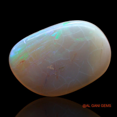Natural Untreated Fire Opal Loose Gemstone Fancy Cabochon From Australia 4.00 Cts 16x10x3 mm AC-565