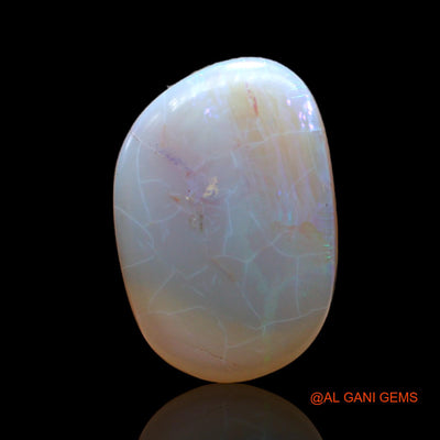 Natural Untreated Fire Opal Loose Gemstone Fancy Cabochon From Australia 4.00 Cts 16x10x3 mm AC-565