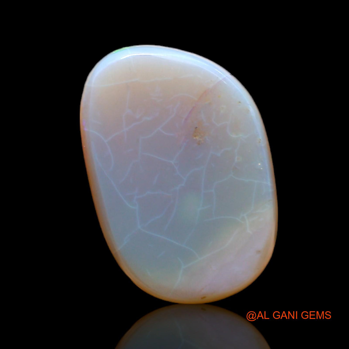 Natural Untreated Fire Opal Loose Gemstone Fancy Cabochon From Australia 4.00 Cts 16x10x3 mm AC-565