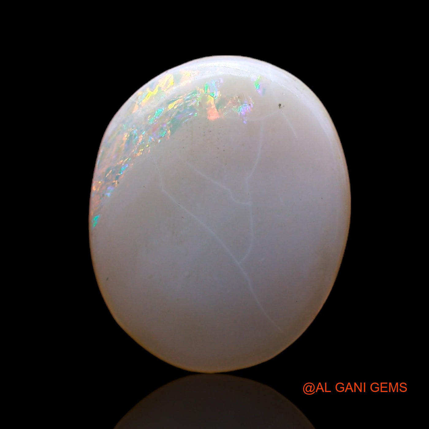 3.00 Cts Natural Australian Fire Opal Loose Gemstone Oval Cabochon 15x12x3 mm AC-568