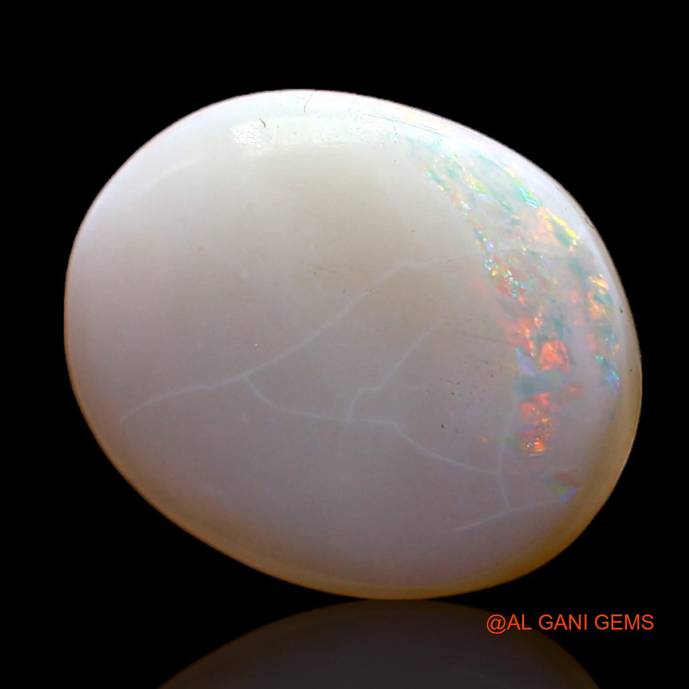 3.00 Cts Natural Australian Fire Opal Loose Gemstone Oval Cabochon 15x12x3 mm AC-568