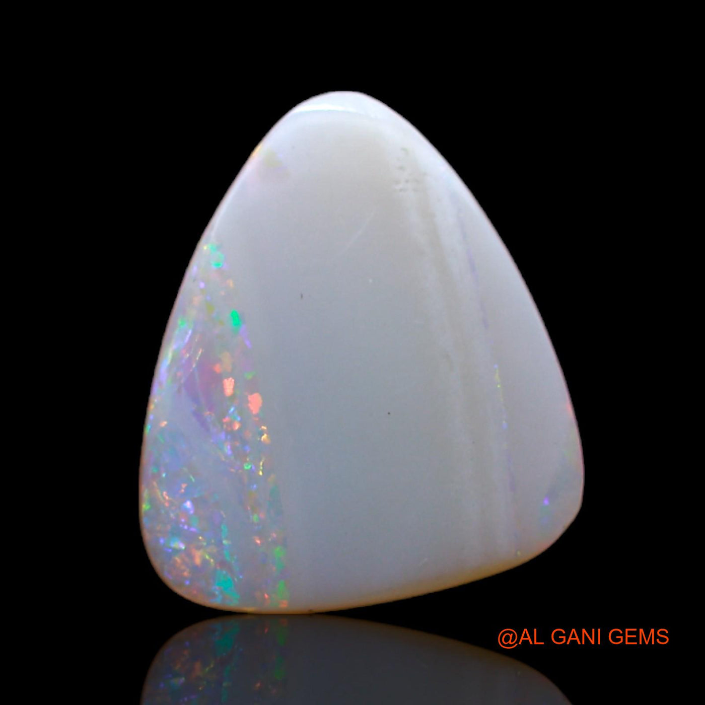 2.00 Cts Natural Australian Fire Opal Loose Gemstone Trillion Cabochon 14x12x3 mm AC-569