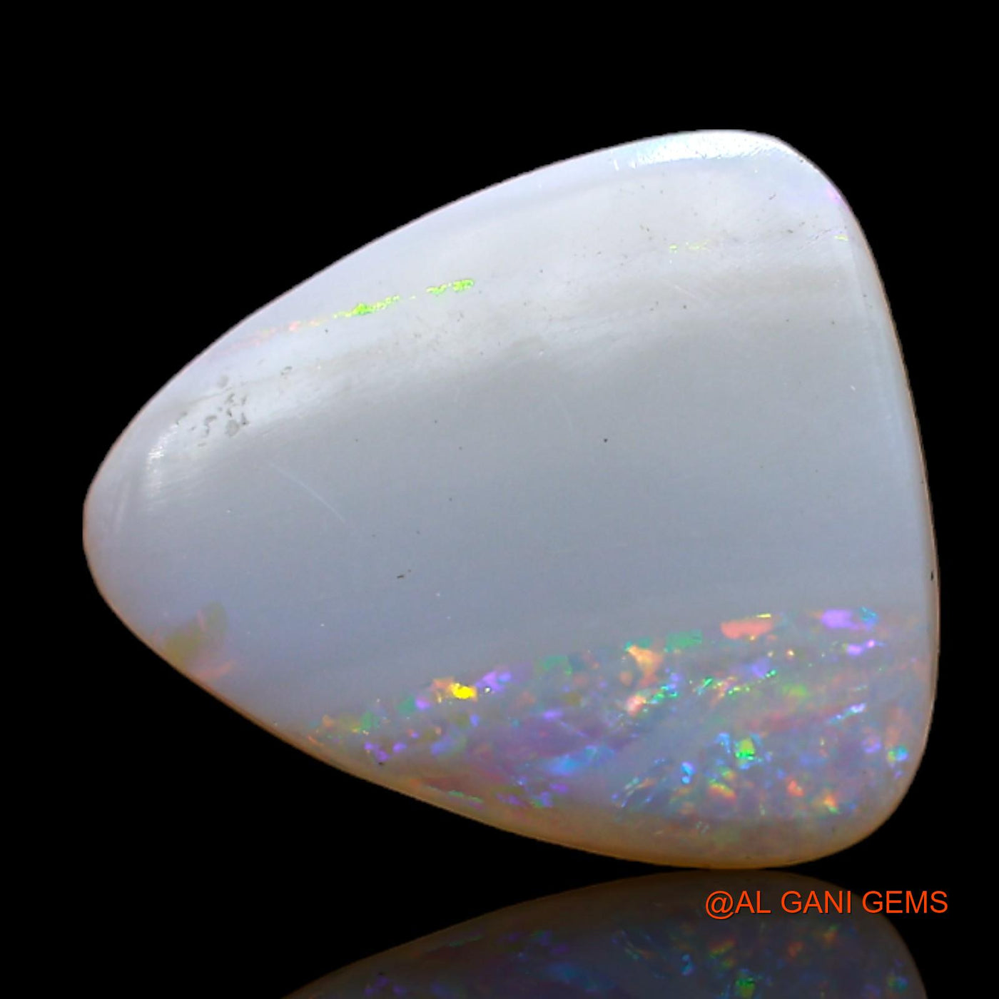 2.00 Cts Natural Australian Fire Opal Loose Gemstone Trillion Cabochon 14x12x3 mm AC-569