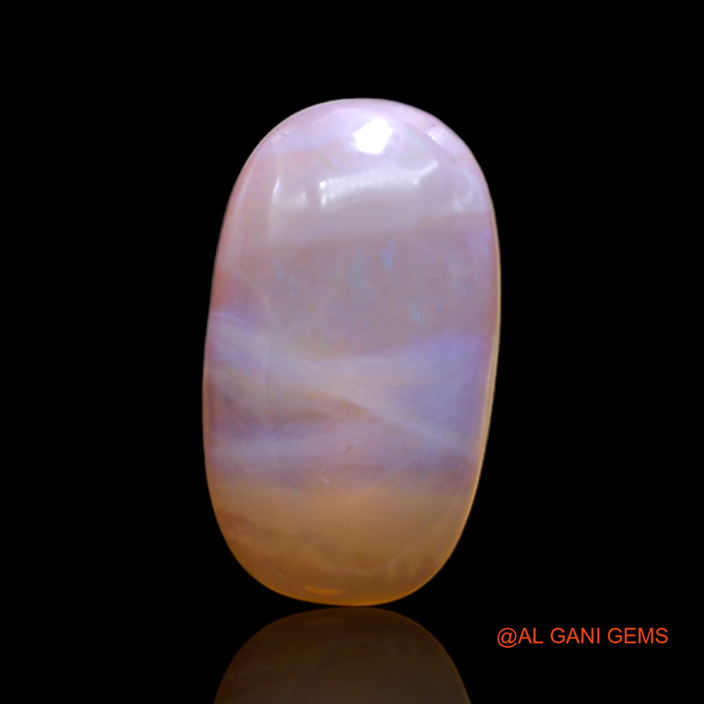 7.00 Cts Unheated Australian Fire Opal Loose Gemstone Oval Cabochon Natural 19x11x5 mm AC-56