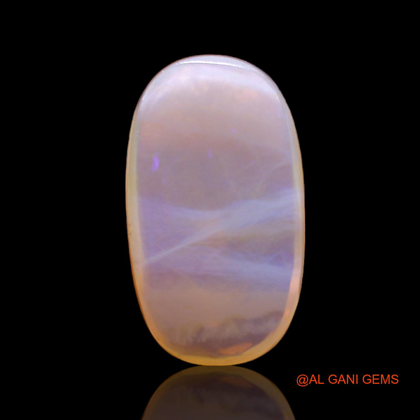 7.00 Cts Unheated Australian Fire Opal Loose Gemstone Oval Cabochon Natural 19x11x5 mm AC-56