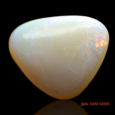 3.00 Cts Natural Australian Fire Opal Trillion Cabochon Loose Gemstone For Jewelry 14x11x4 mm AC-570