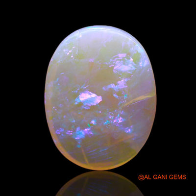 Natural Fire Opal Gemstone 4.00 Cts Loose Oval Cabochon From Australia 15x11x3 mm AC-573