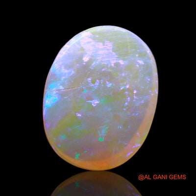 Natural Fire Opal Gemstone 4.00 Cts Loose Oval Cabochon From Australia 15x11x3 mm AC-573