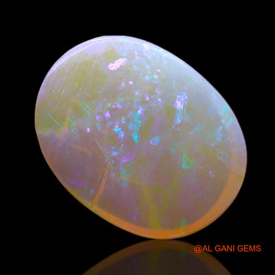 Natural Fire Opal Gemstone 4.00 Cts Loose Oval Cabochon From Australia 15x11x3 mm AC-573