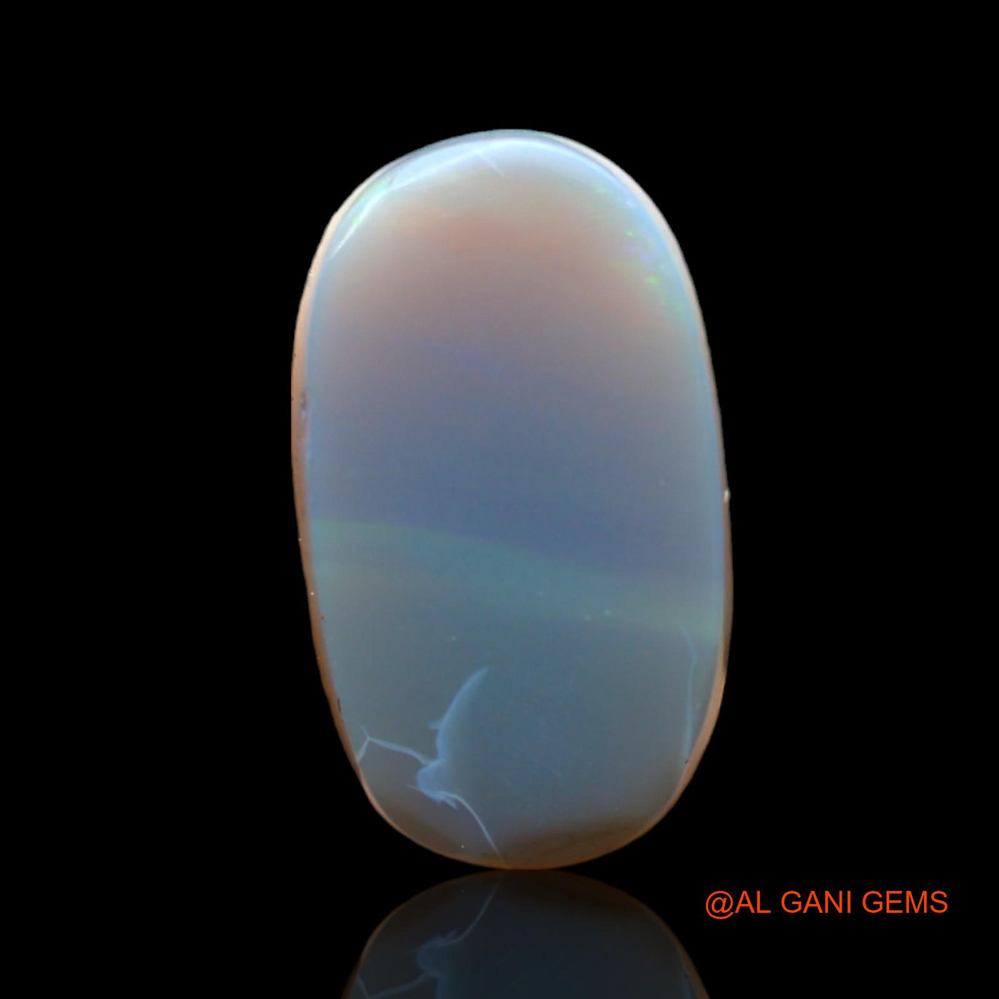 5.00 Cts Unheated Australian Fire Opal Loose Gemstone Oval Cabochon Natural 16x9x4 mm AC-574