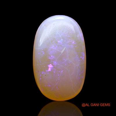 5.00 Cts Unheated Australian Fire Opal Loose Gemstone Oval Cabochon Natural 15x9x5 mm AC-576