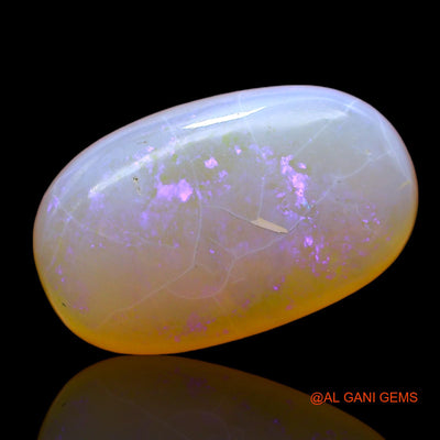 5.00 Cts Unheated Australian Fire Opal Loose Gemstone Oval Cabochon Natural 15x9x5 mm AC-576