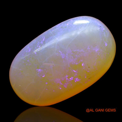 5.00 Cts Unheated Australian Fire Opal Loose Gemstone Oval Cabochon Natural 15x9x5 mm AC-576