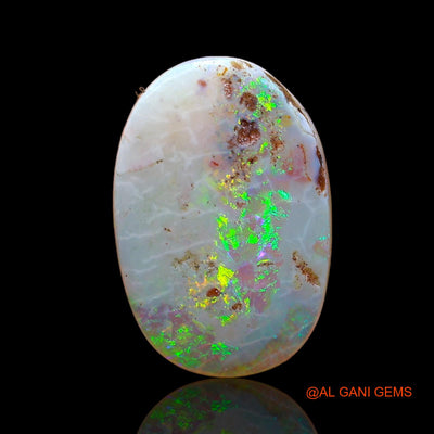 2.00 Cts Natural Australian Fire Opal Loose Gemstone Oval Cabochon 14x9x2 mm AC-579