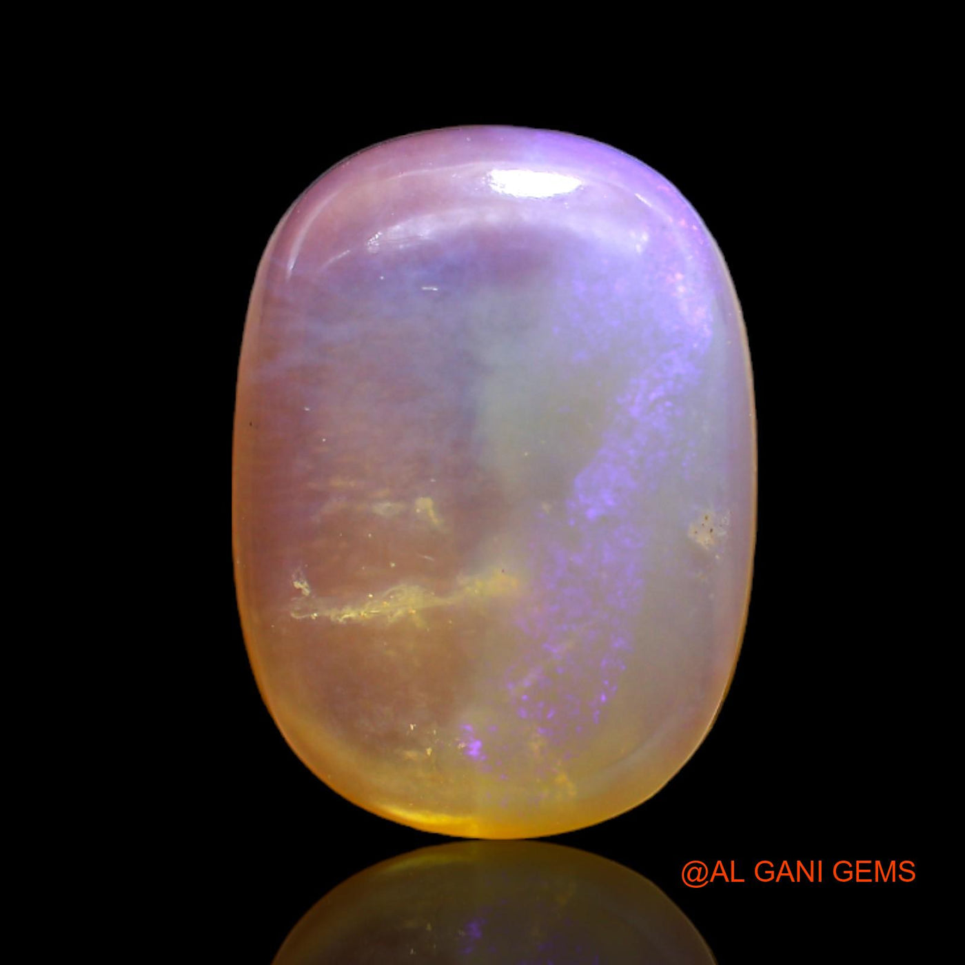 9.00 Cts Natural Australian Fire Opal Loose Gemstone Oval Cabochon 18x13x5 mm AC-57