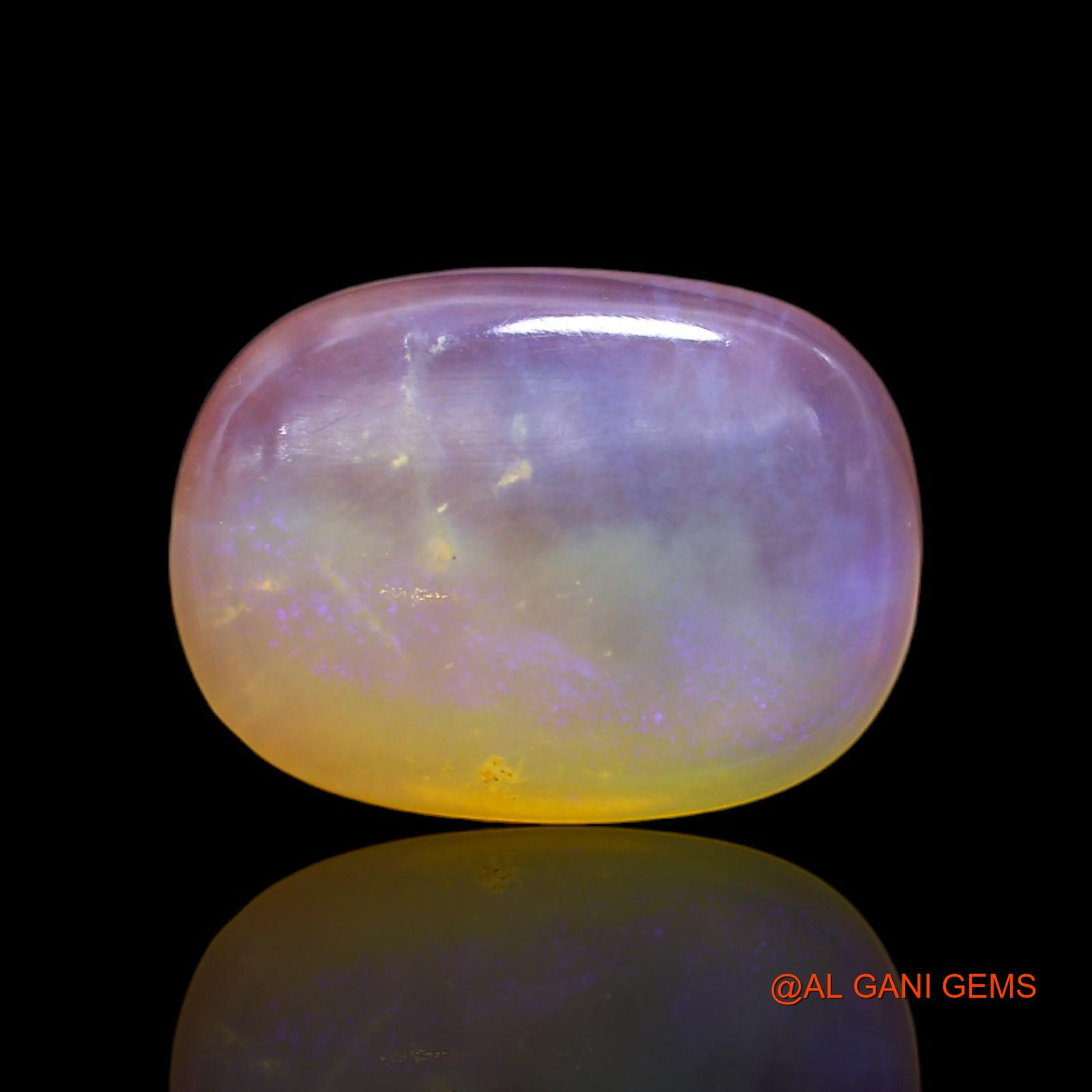 9.00 Cts Natural Australian Fire Opal Loose Gemstone Oval Cabochon 18x13x5 mm AC-57