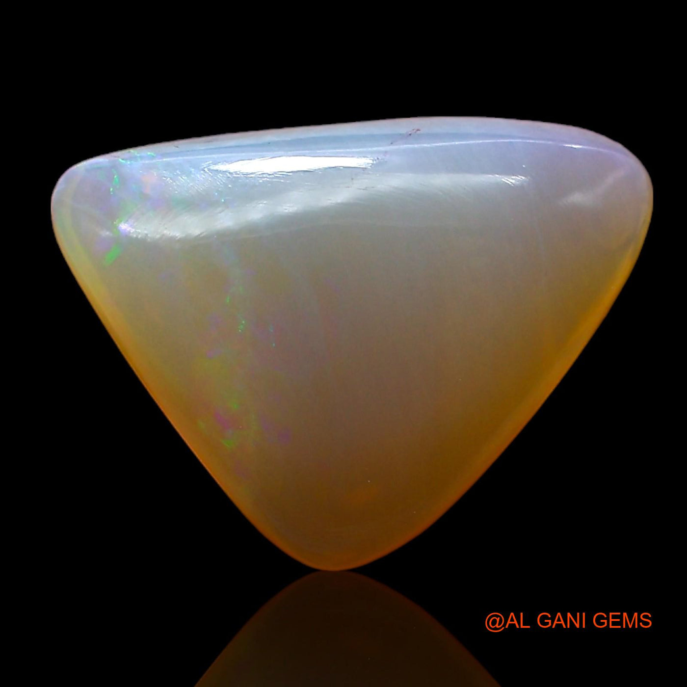 3.00 Cts Unheated Australian Fire Opal Loose Gemstone Trillion Cabochon Natural 14x10x5 mm AC-583