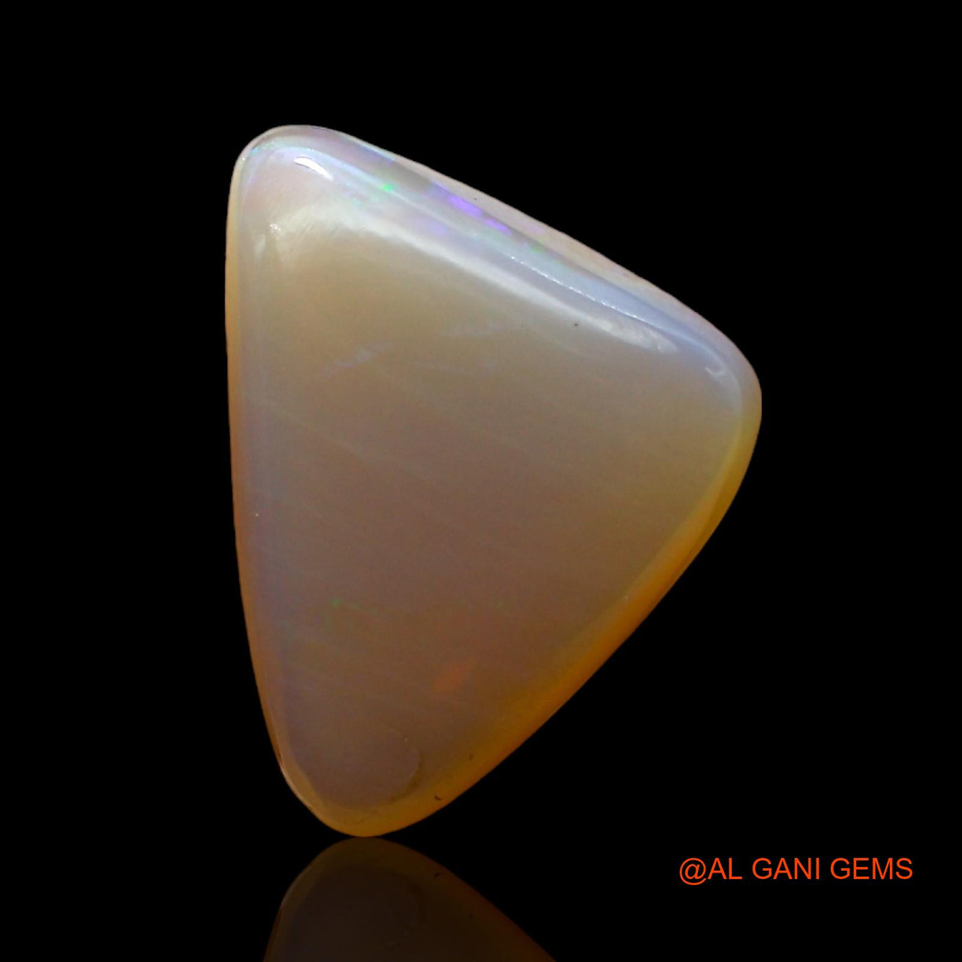 3.00 Cts Unheated Australian Fire Opal Loose Gemstone Trillion Cabochon Natural 14x10x5 mm AC-583