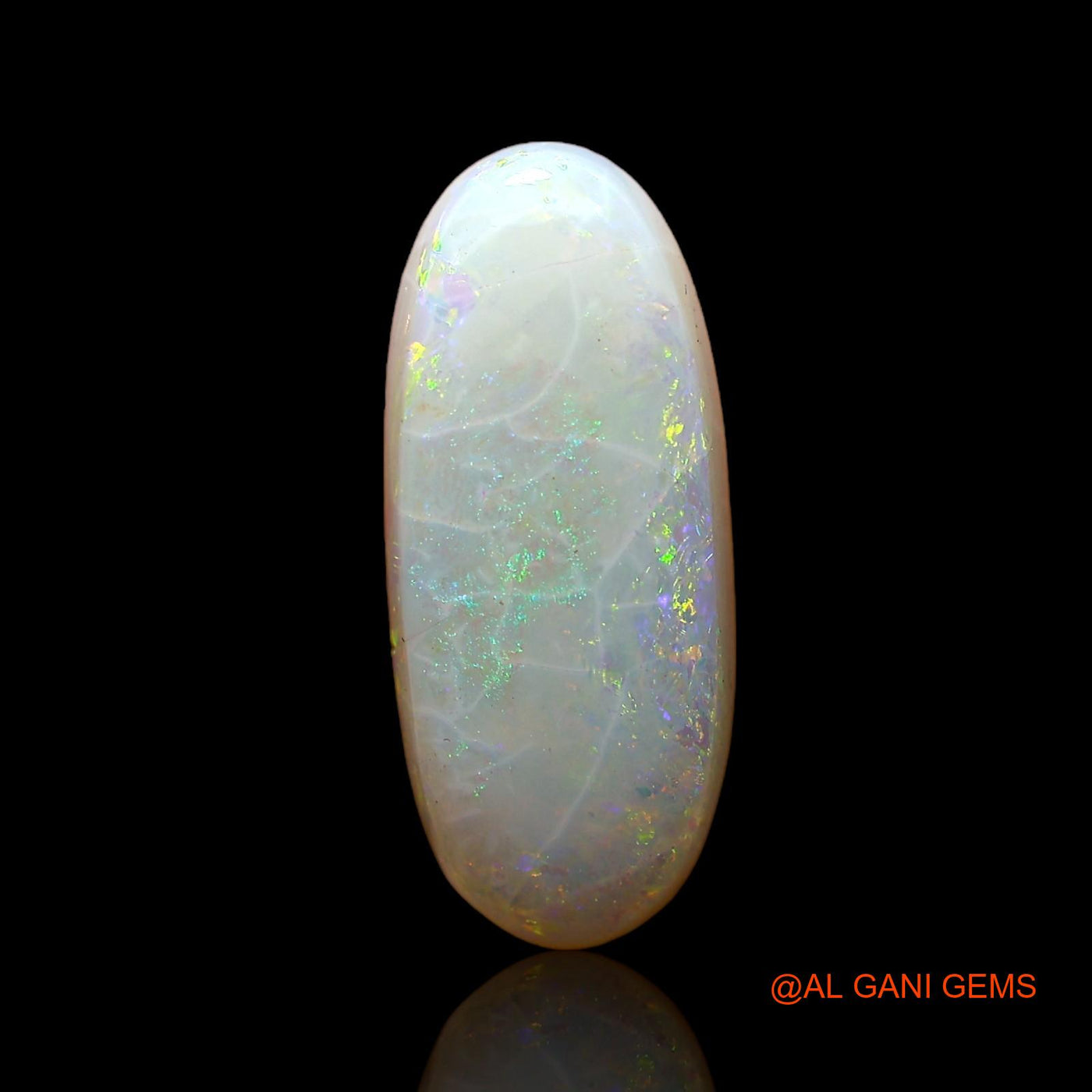 3.00 Cts Unheated Australian Fire Opal Loose Gemstone Oval Cabochon Natural 16x7x3 mm AC-585