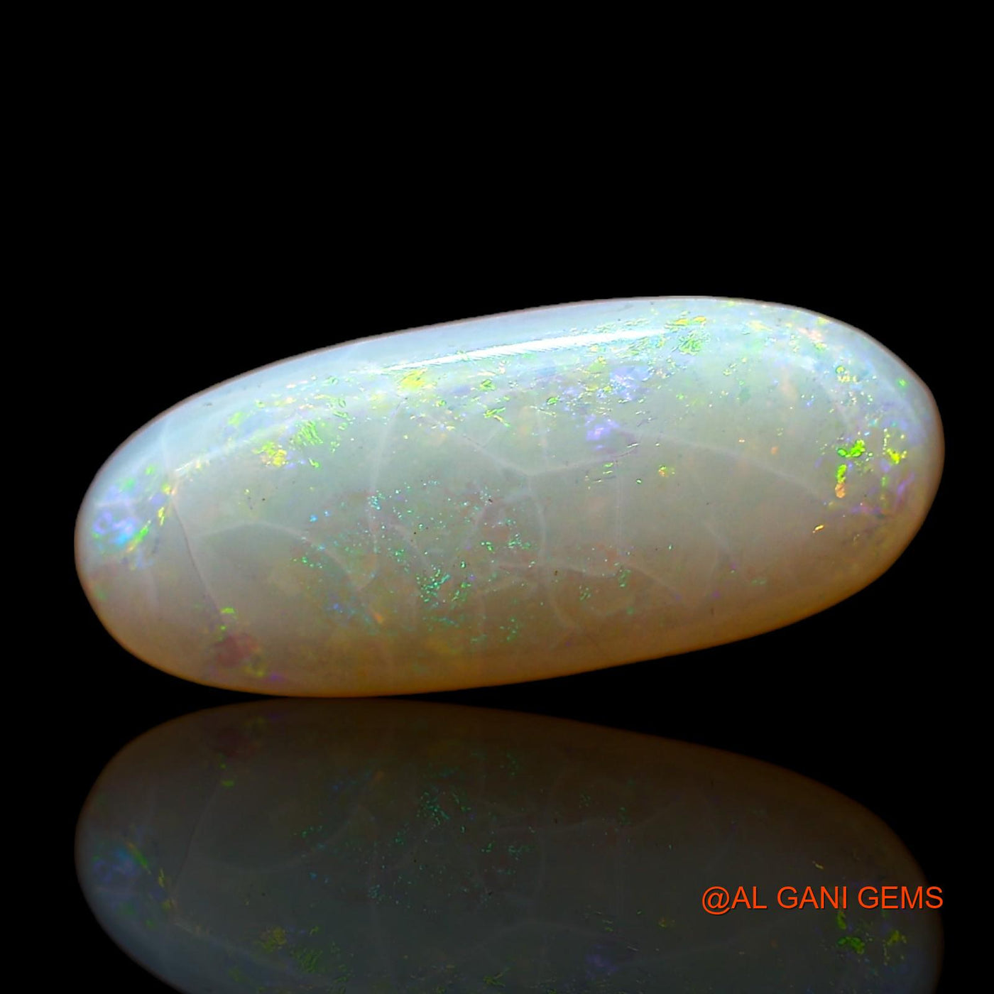 3.00 Cts Unheated Australian Fire Opal Loose Gemstone Oval Cabochon Natural 16x7x3 mm AC-585