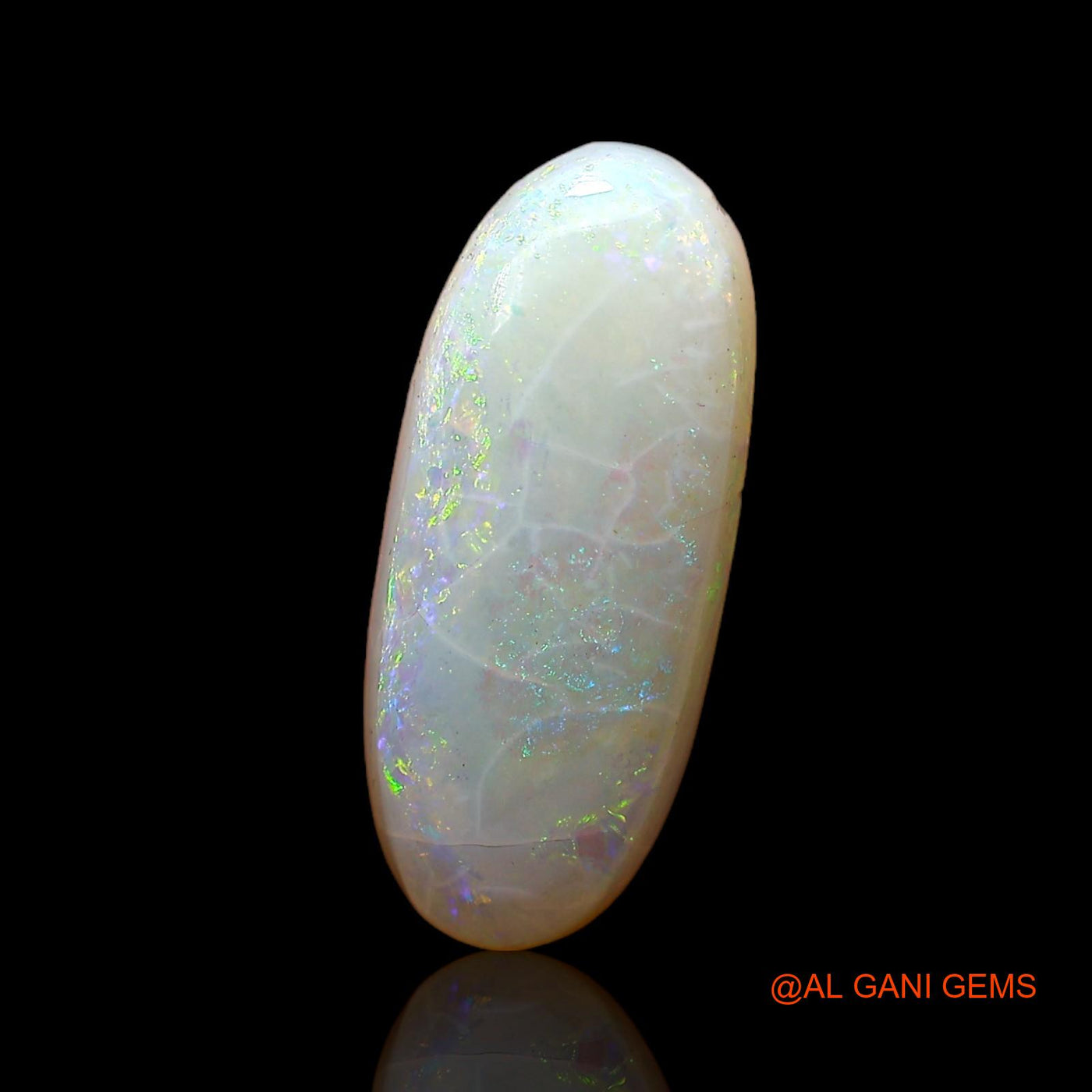 3.00 Cts Unheated Australian Fire Opal Loose Gemstone Oval Cabochon Natural 16x7x3 mm AC-585