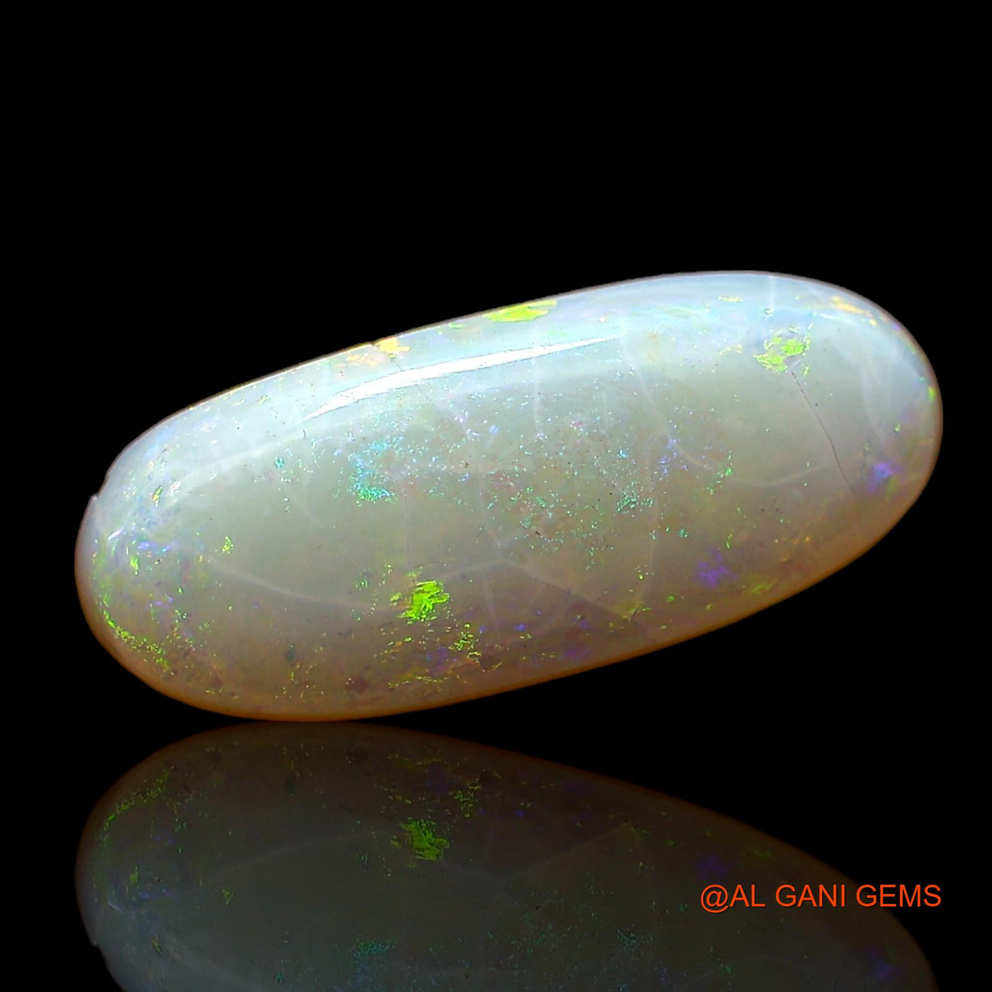 3.00 Cts Unheated Australian Fire Opal Loose Gemstone Oval Cabochon Natural 16x7x3 mm AC-585