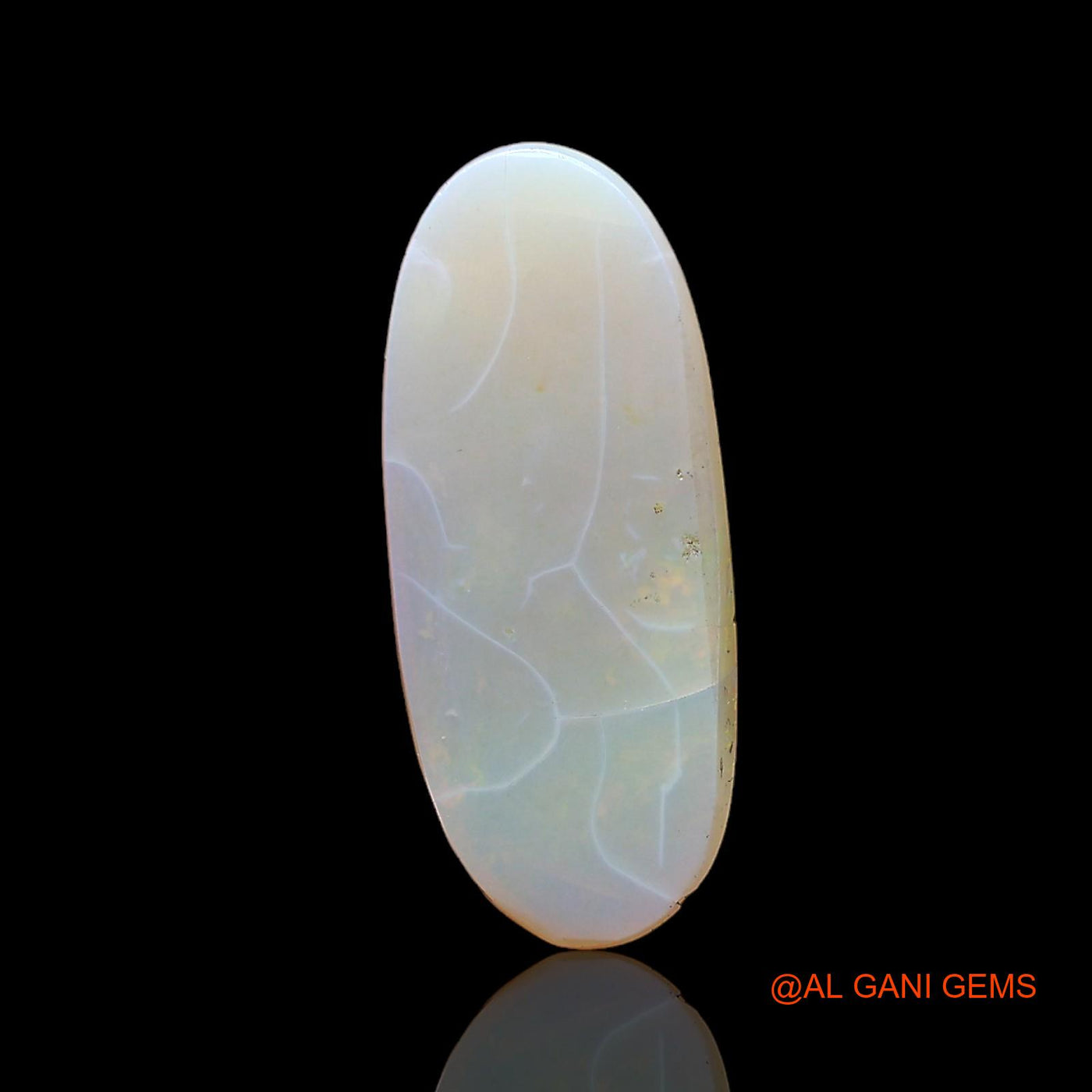 3.00 Cts Unheated Australian Fire Opal Loose Gemstone Oval Cabochon Natural 16x7x3 mm AC-585