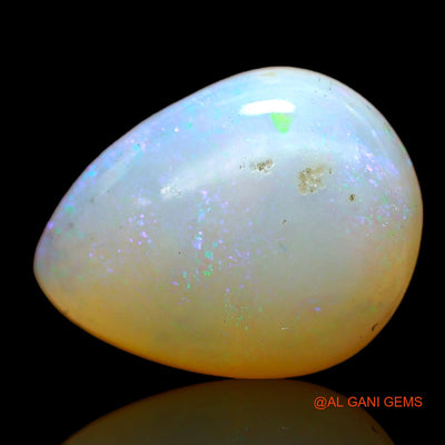 Natural Fire Opal Gemstone 3.00 Cts Loose Pear Cabochon From Australia 13x10x4 mm AC-587