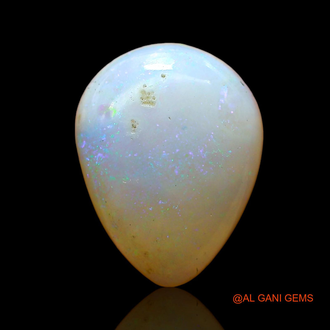 Natural Fire Opal Gemstone 3.00 Cts Loose Pear Cabochon From Australia 13x10x4 mm AC-587