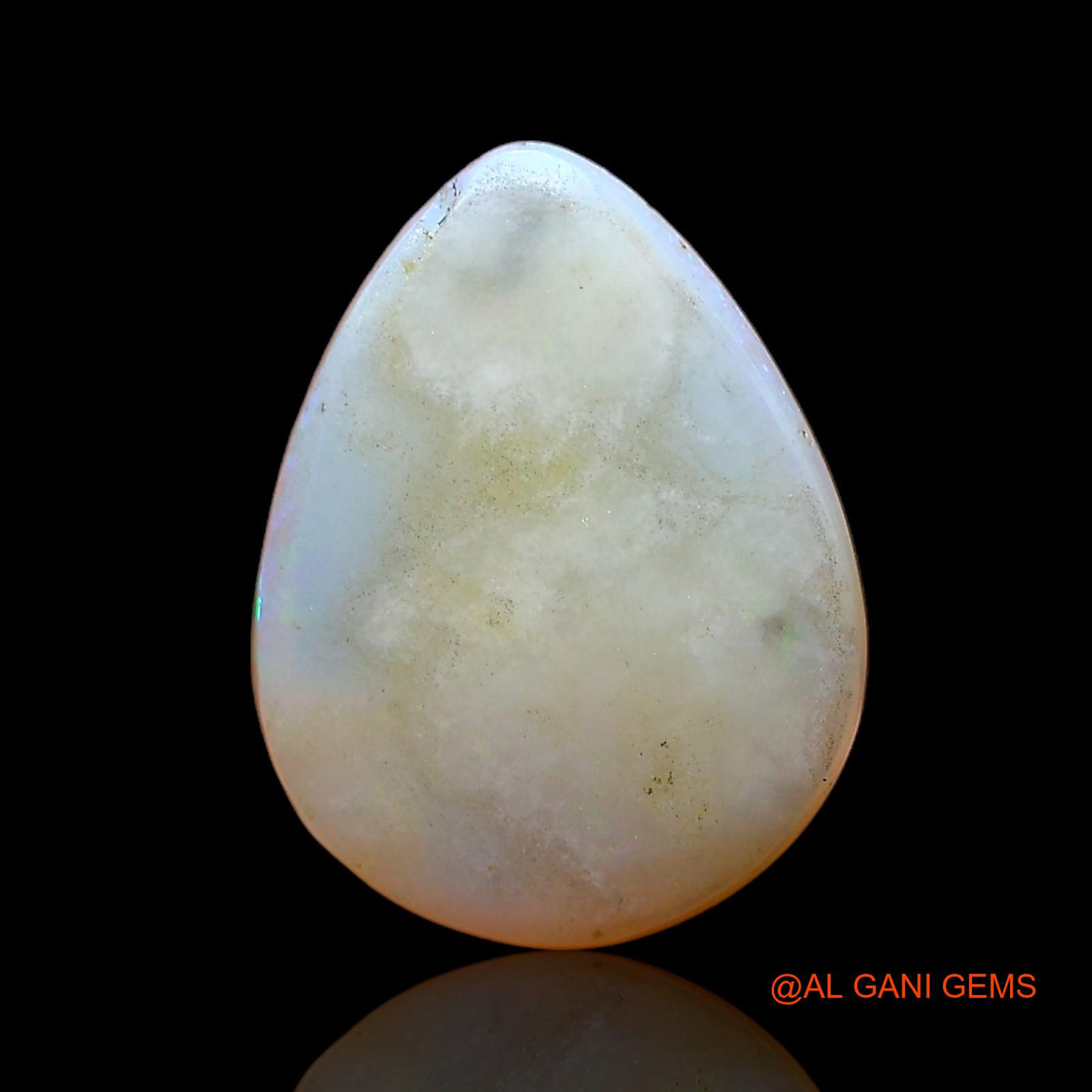 Natural Fire Opal Gemstone 3.00 Cts Loose Pear Cabochon From Australia 13x10x4 mm AC-587
