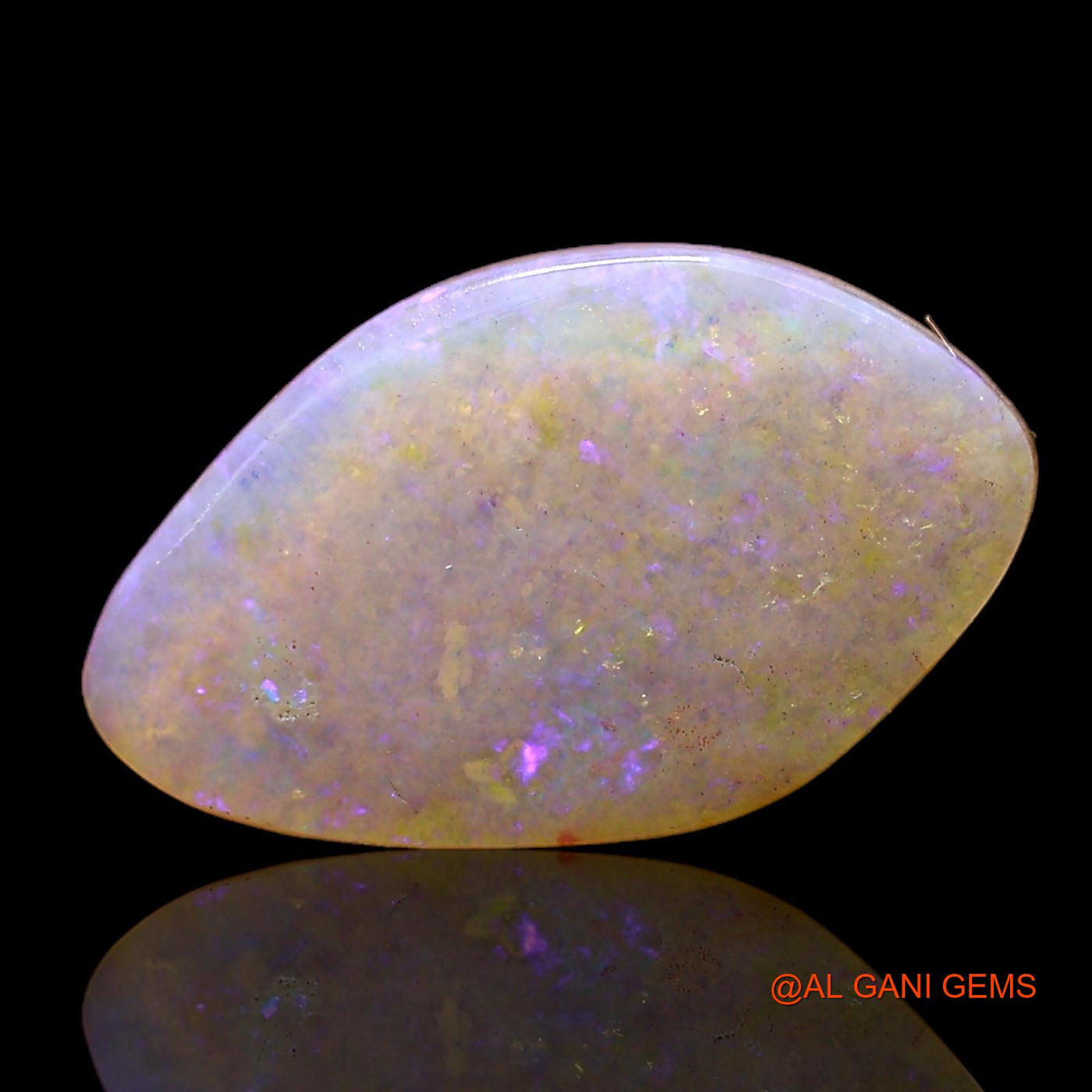 3.00 Cts Natural Australian Fire Opal Loose Gemstone Fancy Cabochon 14x9x4 mm AC-588