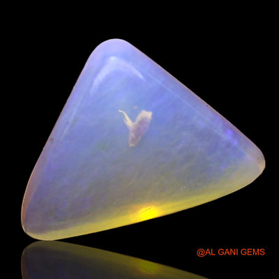 Natural Untreated Fire Opal Loose Gemstone Trillion Cabochon From Australia 4.00 Cts 11x11x5 mm AC-589