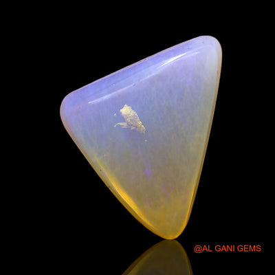 Natural Untreated Fire Opal Loose Gemstone Trillion Cabochon From Australia 4.00 Cts 11x11x5 mm AC-589