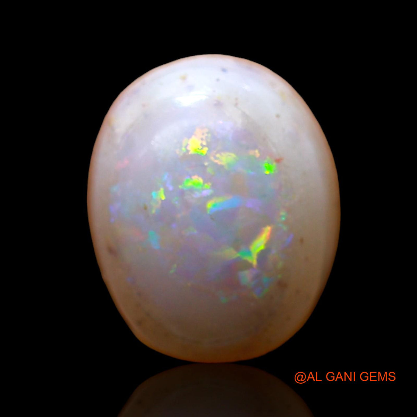 5.00 Cts Natural Australian Fire Opal Loose Gemstone Oval Cabochon 12x10x6 mm AC-590