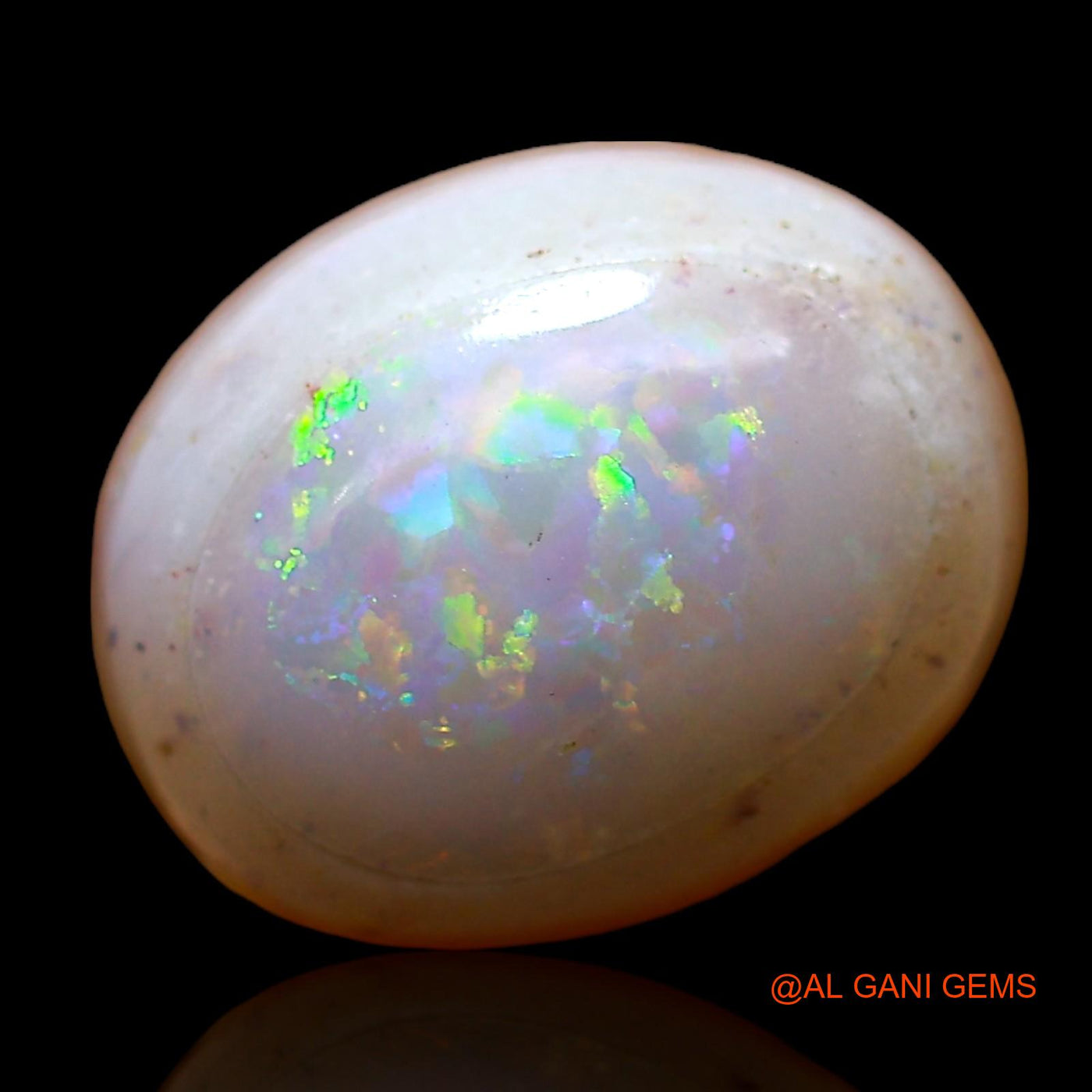 5.00 Cts Natural Australian Fire Opal Loose Gemstone Oval Cabochon 12x10x6 mm AC-590