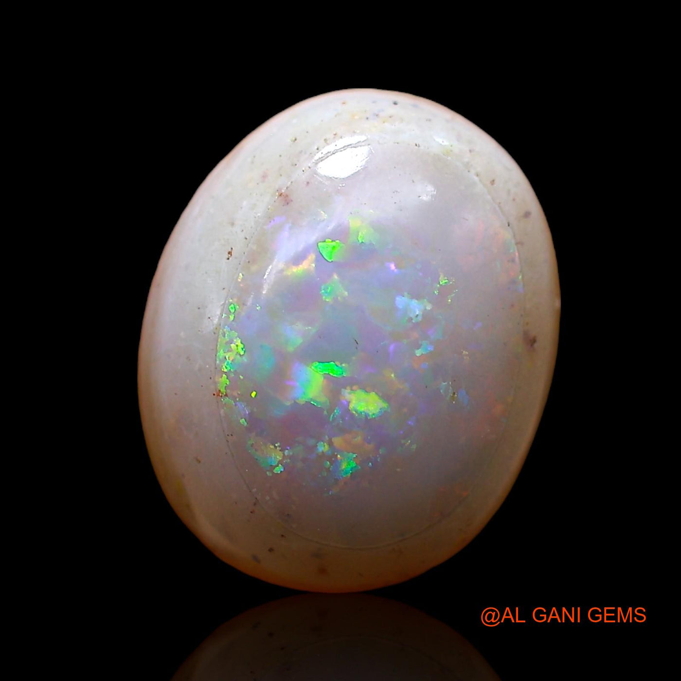 5.00 Cts Natural Australian Fire Opal Loose Gemstone Oval Cabochon 12x10x6 mm AC-590