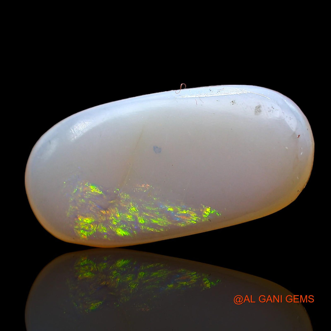 Natural Untreated Fire Opal Loose Gemstone Oval Cabochon From Australia 4.00 Cts 20x9x3 mm AC-591