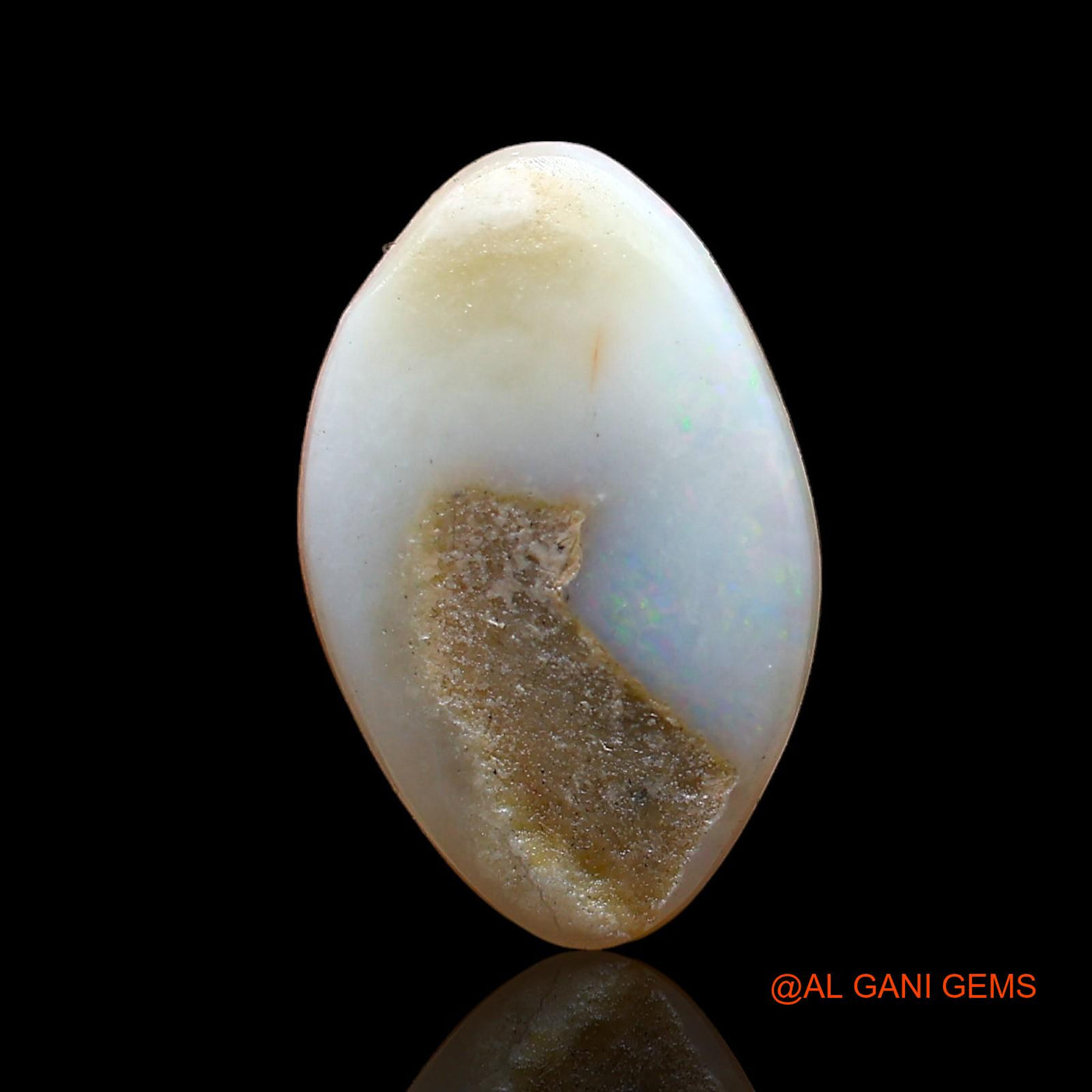 2.00 Cts Natural Australian Fire Opal Fancy Cabochon Loose Gemstone For Jewelry 15x9x2 mm AC-594