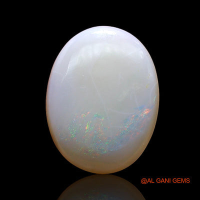 Natural Fire Opal Gemstone 2.00 Cts Loose Oval Cabochon From Australia 14x10x2 mm AC-595