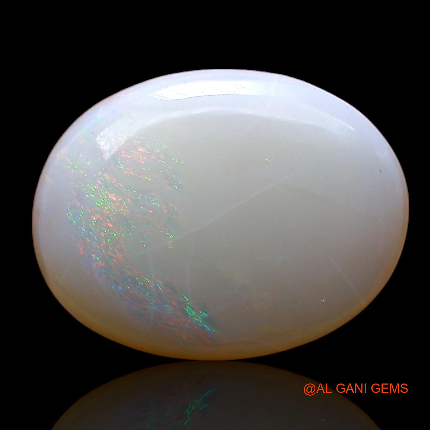 Natural Fire Opal Gemstone 2.00 Cts Loose Oval Cabochon From Australia 14x10x2 mm AC-595