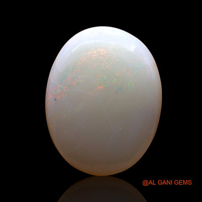 Natural Fire Opal Gemstone 2.00 Cts Loose Oval Cabochon From Australia 14x10x2 mm AC-595