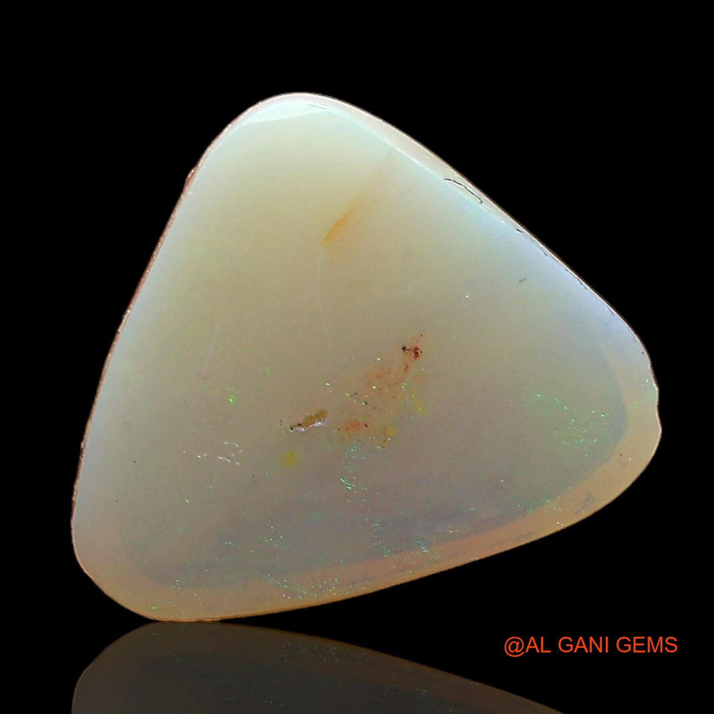 2.00 Cts Natural Australian Fire Opal Loose Gemstone Trillion Cabochon 12x11x3 mm AC-596